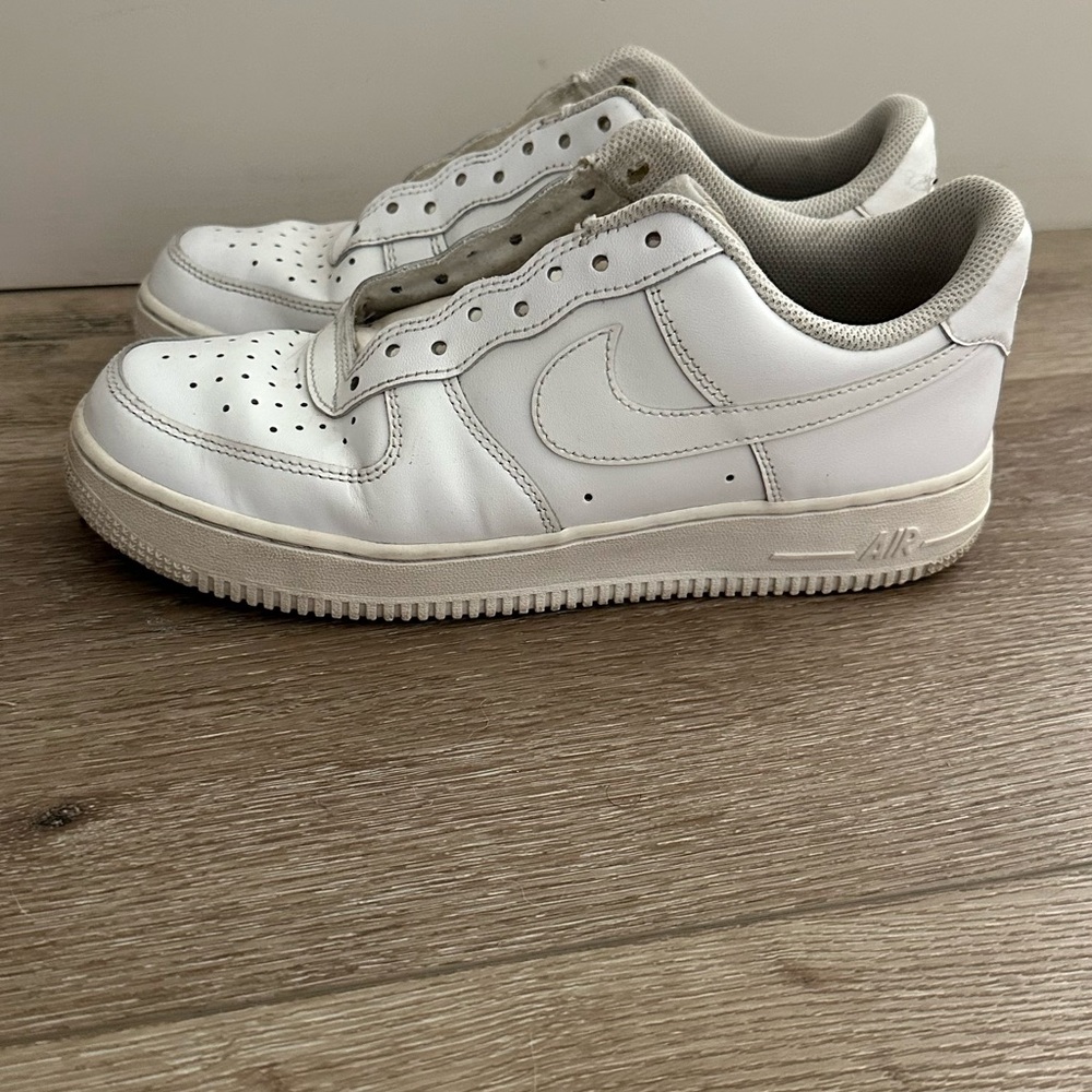 Nike White Air Force 1 Sneakers Leather Upper
